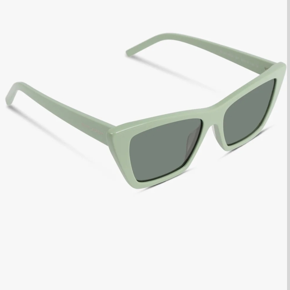 NEW Yves Saint Laurent Mint Green MICA Cat-Eye Sunglasses